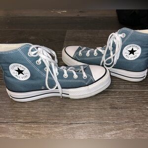Converse Teal High-Top Sneakers
